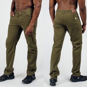 Barbell Apparel Athletic Chino Pant in Drab Army Green.